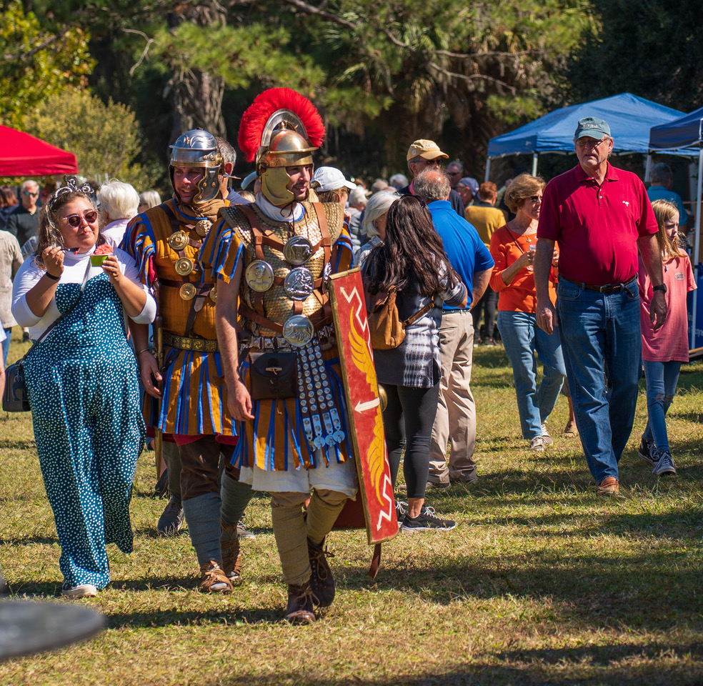 Roman soldiers at the Hilton Head Italian Heritage Festival